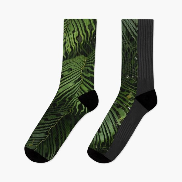 Artikelvorschau, Palm Tree Glitch Geometrisch entworfen und verkauft von MVA-Designs.