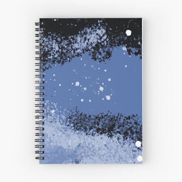 Item preview, Fantasy in blue, black and white splashes designed and sold by BelettePatterns.