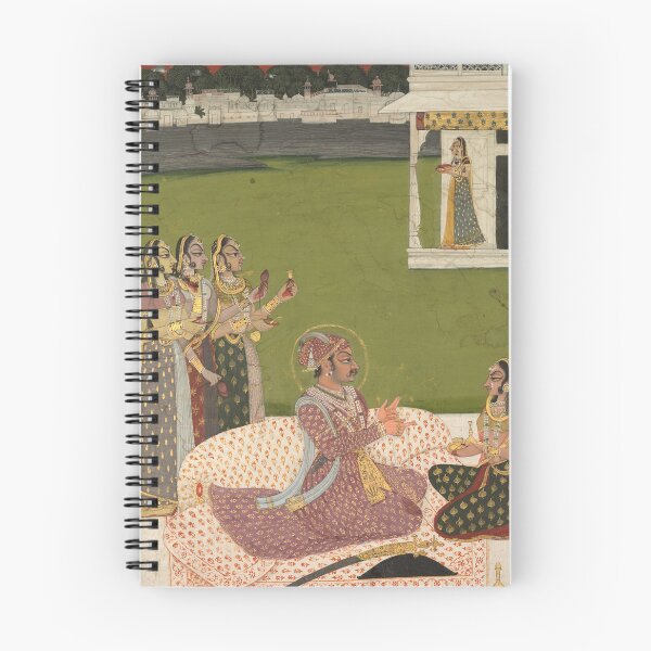 Item preview, Portrait of Maharaja Savant Singh with Consort  designed and sold by HinduArtGallery.