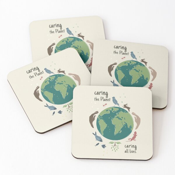 Item preview, Caring the planet, caring all lives designed and sold by Vanesa Duque.