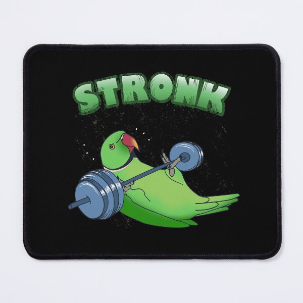 Item preview, Stronk Indian ringneck Fitness Parrot Workout designed and sold by FandomizedRose.