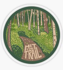Hit the Trail Transparent Sticker