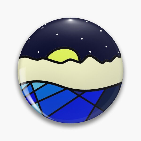 Item preview, Geometric Mountain Sticker designed and sold by wjjones185.