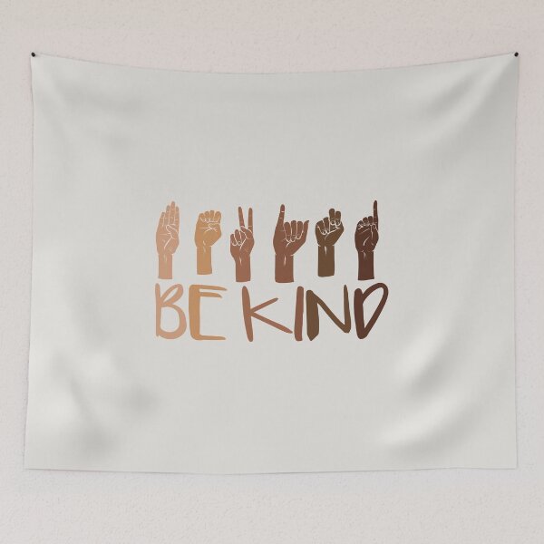 Item preview, Be Kind Hand Sign Language Teachers Melanin Interpreter ASL designed and sold by kindxinn.