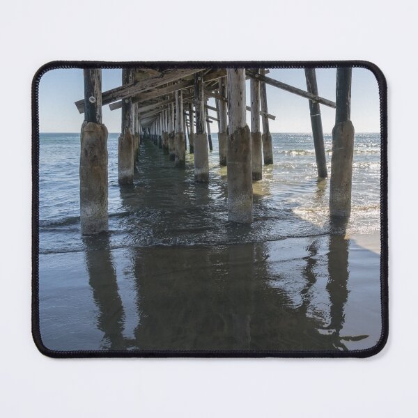 Item preview, Silky Sands - Reflections Under Newport Beach Pier Orange County California designed and sold by Georgia Mizuleva.