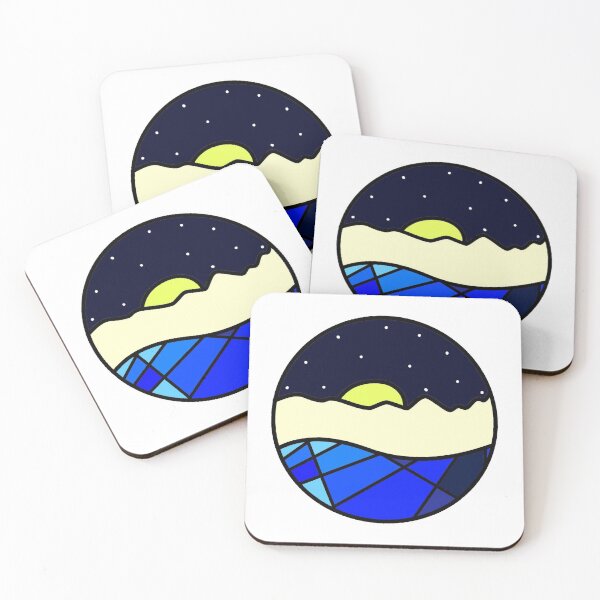 Item preview, Geometric Mountain Sticker designed and sold by wjjones185.