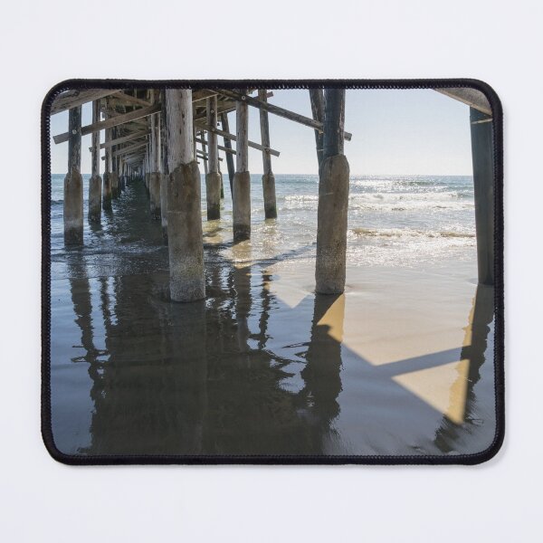 Item preview, Silky Sands - Low Tide Under Newport Beach Pier Orange County California designed and sold by Georgia Mizuleva.
