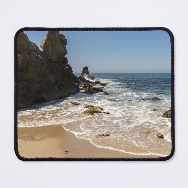 Item preview, Lacy Sea Foam and Jagged Rocks - Corona Del Mar Beach Orange County California designed and sold by Georgia Mizuleva.