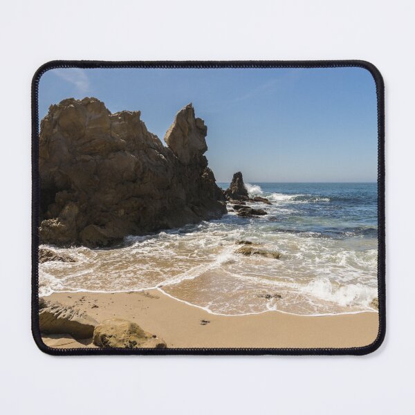 Item preview, Lacy Seafoam and Jagged Rocks - Corona Del Mar Beach Orange County California designed and sold by Georgia Mizuleva.