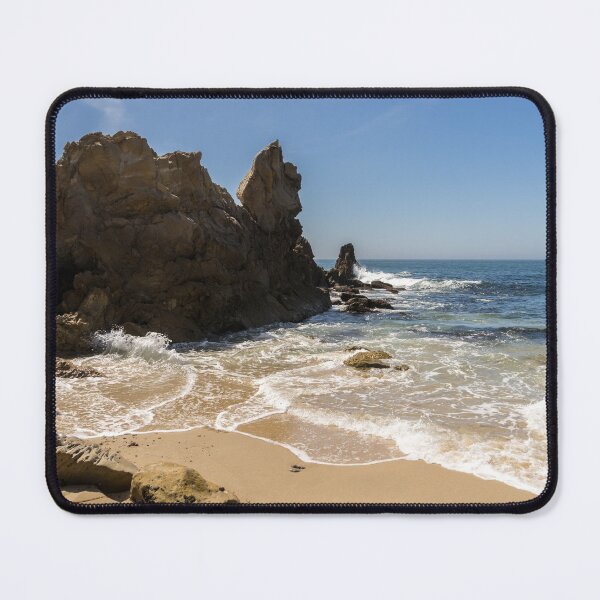 Item preview, Lacy Foam and Jagged Rocks - Corona Del Mar Beach Orange County California designed and sold by Georgia Mizuleva.