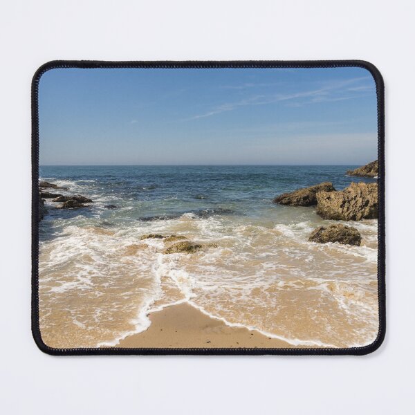 Item preview, Lacy Foam Hugged by Rocks - Corona Del Mar Beach Orange County California designed and sold by Georgia Mizuleva.