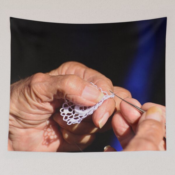 Item preview, Skilled hands making lace, Isole Maggiore, Lago Trasimeno, Umbria, Italy designed and sold by AndrewJonesFoto.