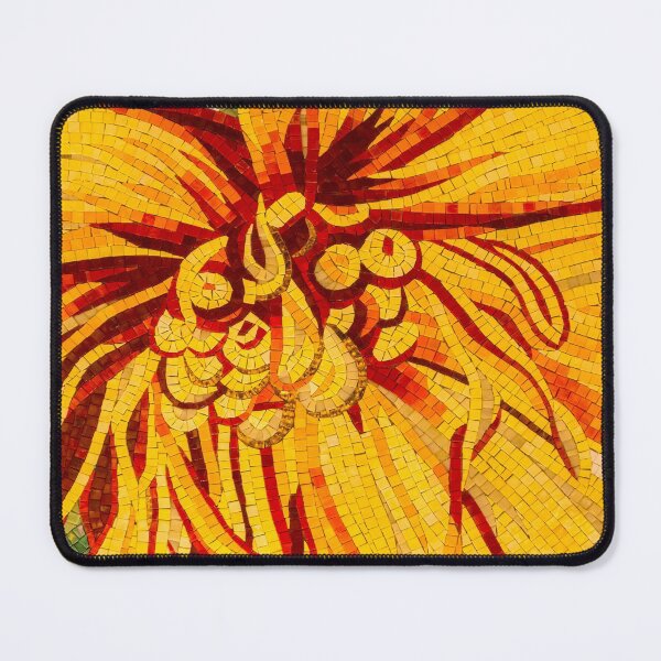 Item preview, Abstracted Floral - Mesmeric Mosaic in Bold Yellows Oranges and Reds designed and sold by Georgia Mizuleva.