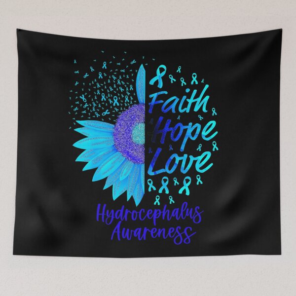 Item preview, Faith, hope, love hydrocephalus Awareness flower- hydrocephalus awareness  designed and sold by Designs Of all kinds.