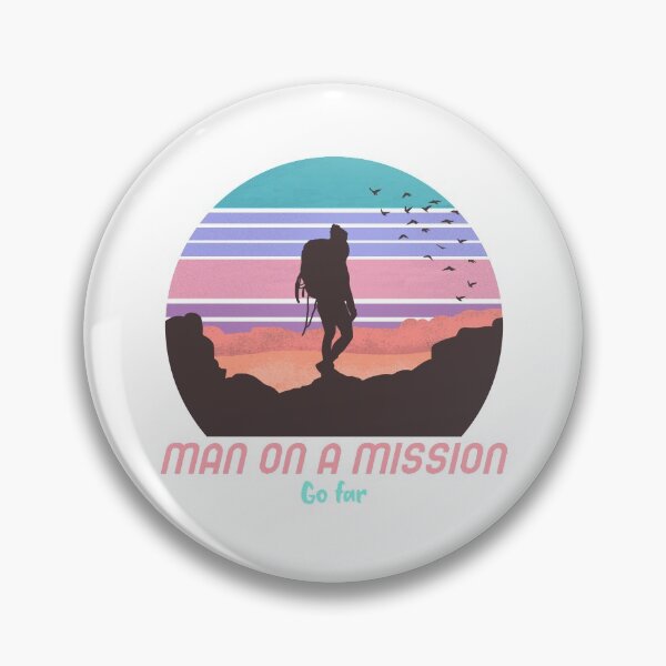 Aperçu de l'œuvre Homme en mission - Aller loin - Motivation créée et vendue par Designs2Excite.