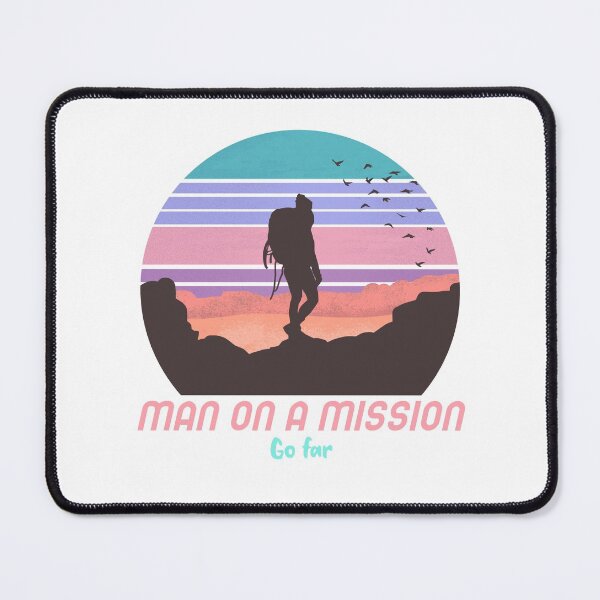 Item preview, Man on a Mission - Go far - Motivational designed and sold by Designs2Excite.