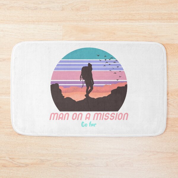 Item preview, Man on a Mission - Go far - Motivational designed and sold by Designs2Excite.
