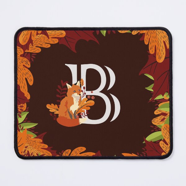 Item preview, Letter B Initial Monogram Autumn Fall Fox designed and sold by Maria Garcia.