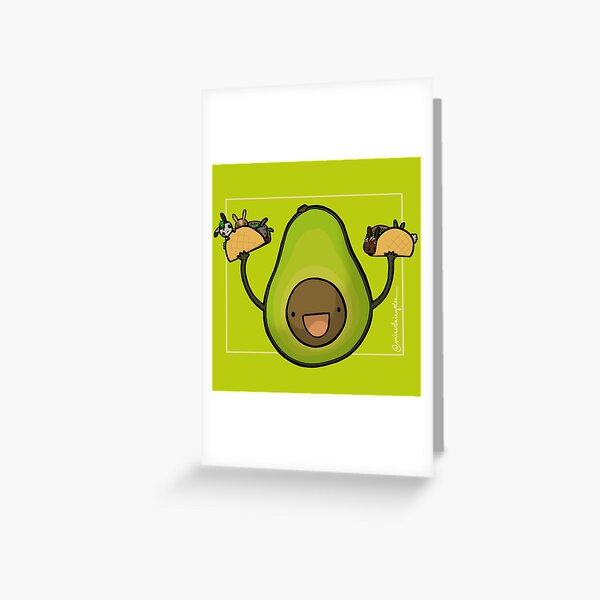 Avocado :: Carnivorous Foods Series Greeting Card