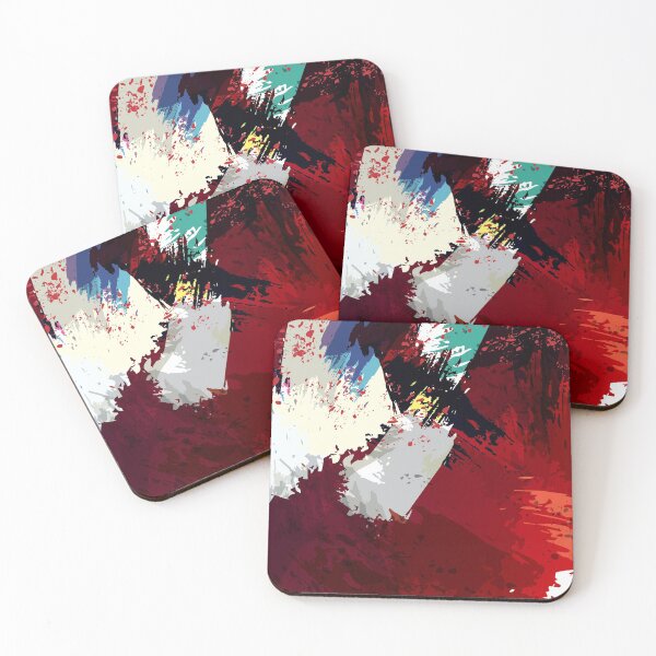 Item preview, Black red abstract texture designed and sold by workdivision.