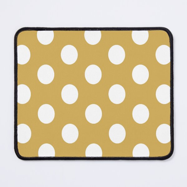 Item preview, Large WHITE & GOLD POLKA DOTS designed and sold by RachelMacht.