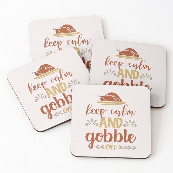 Item preview, Keep Calm And Gobble On | Thanksgiving Turkey | Funny Thanksgiving Quotes designed and sold by DrawingBoard.