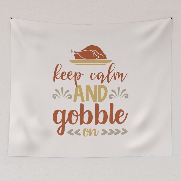 Item preview, Keep Calm And Gobble On | Thanksgiving Turkey | Funny Thanksgiving Quotes designed and sold by DrawingBoard.