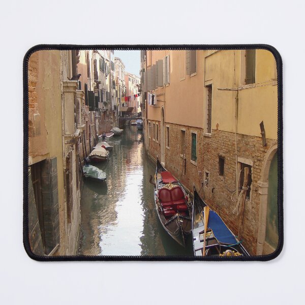 Item preview, Venice Canal, Italy. Buildings and boats along narrow waterways. designed and sold by KarenZuk.