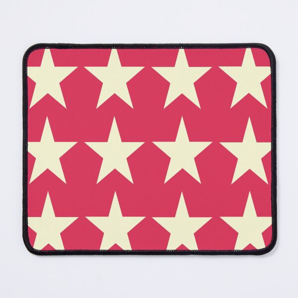 Item preview, Large CREAM and RASPBERRY PINK STARS designed and sold by RachelMacht.