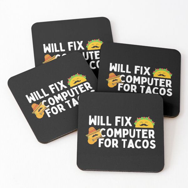 Item preview, Will Fix Computer For Tacos Funny Taco Lover designed and sold by happinestSHOP.