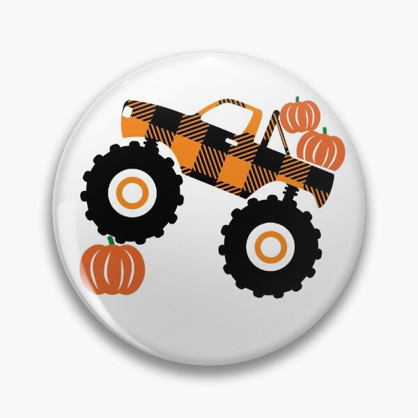 Item preview, Plaid Monster truck with pumpkins- Fall  designed and sold by Designs Of all kinds.