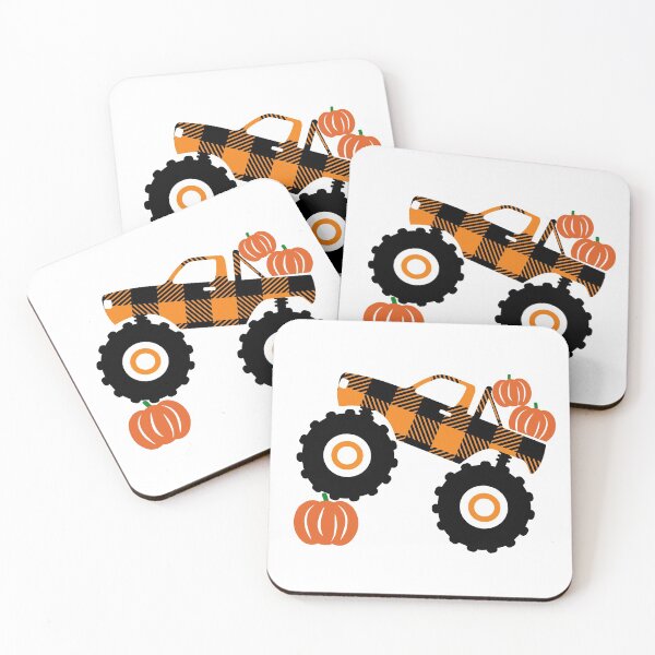 Item preview, Plaid Monster truck with pumpkins- Fall  designed and sold by Designs Of all kinds.