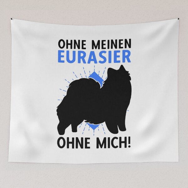 Item preview, Eurasier without me, Asian Spitz family dog designed and sold by madgrfx.