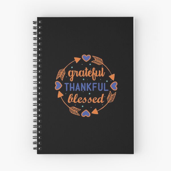 Item preview, Grateful Thankful Blessed | Thanksgiving Quotes designed and sold by DrawingBoard.