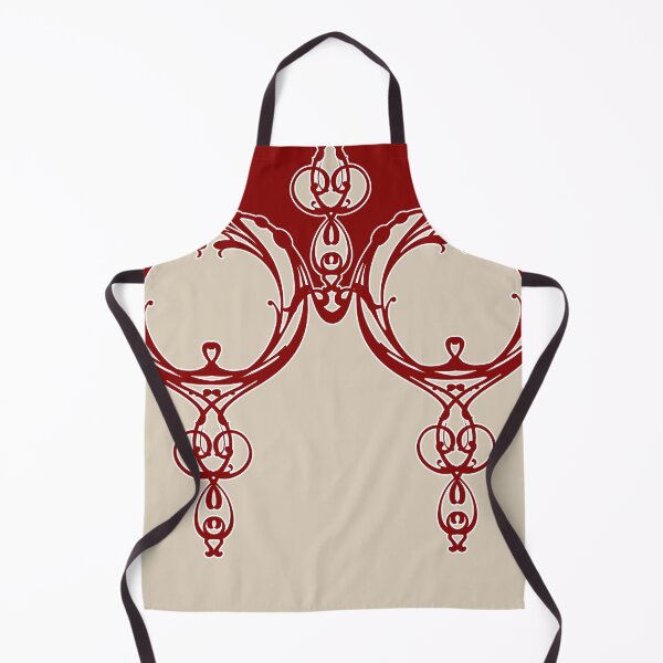 Item preview, Elegant, ornamental, lines, vines, burgundy, beige, white designed and sold by Svitac.