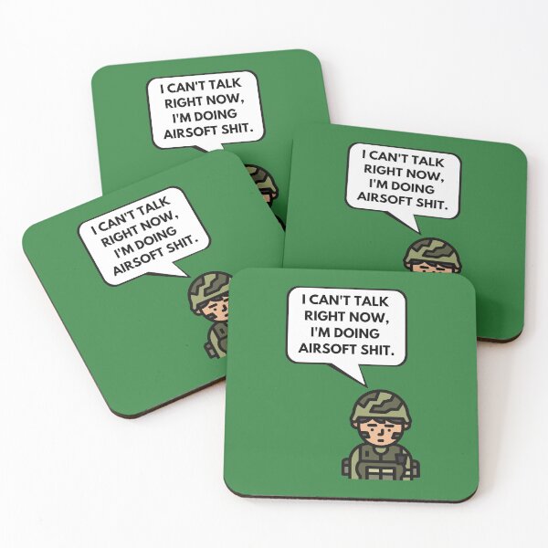 Item preview, Green style I cant talk right now Im doing airsoft shit saying & airsoft quotes designed and sold by AirsoftBD.
