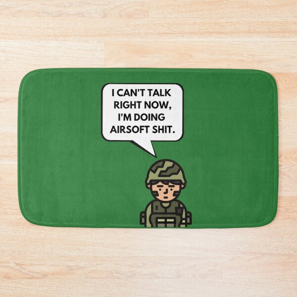 Item preview, Green style I cant talk right now Im doing airsoft shit saying & airsoft quotes designed and sold by AirsoftBD.