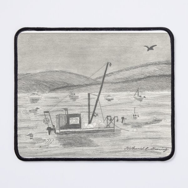 Item preview, The Boats of Stockton Harbor [Graphite Pencil] designed and sold by Nathaniel E. Dearing.