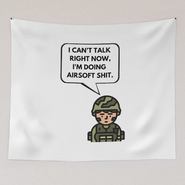 Item preview, I cant talk right now Im doing airsoft shit saying & airsoft quotes designed and sold by AirsoftBD.