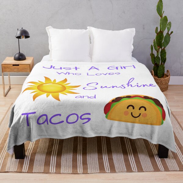 Item preview, Just A Girl Who Loves Sunshine And Tacos designed and sold by MamaSweetea.