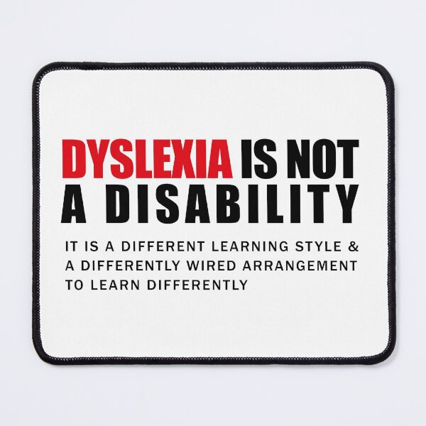 Item preview, Dyslexia Awareness Month Dyslexia is not a disability it is a different learning style and a differently wired arrangement to learn differently. designed and sold by BOULMKAN.