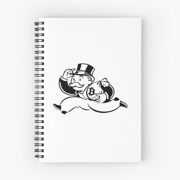 Item preview, Mr. Monopoly running with bag of bitcoin designed and sold by Custom Shop.