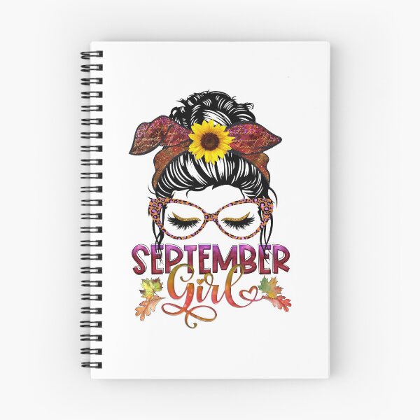 Item preview, September girl messy bun leopard print- Fall  designed and sold by Designs Of all kinds.