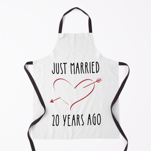 Item preview, Just Married 20 Years Ago Funny Wedding Anniversary Heart designed and sold by GodivaShop.