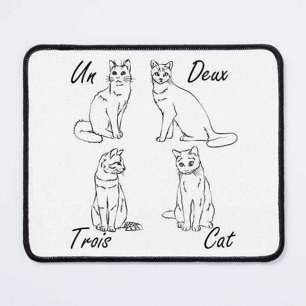 Item preview, Un Deux Trois Cat - French designed and sold by TheInkElephant.
