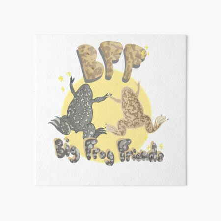 Big Frog Friends Art Board Print