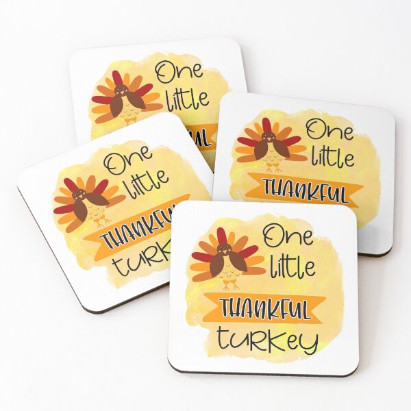 Item preview, One Little Thankful Turkey- Thanksgiving- Fall Thanksgiving Gifts designed and sold by younghopes.