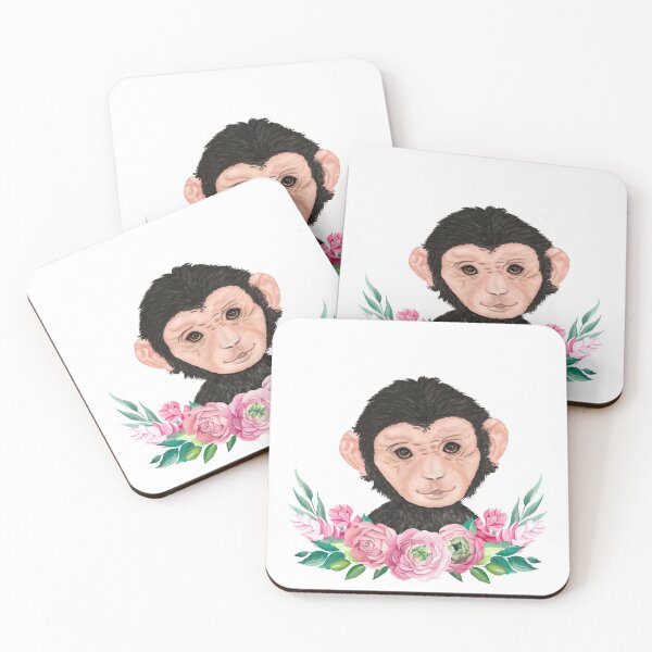 Item preview, Cute Watercolor Monkey designed and sold by PinkPerfect.