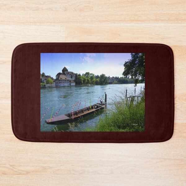 Item preview, Boat moored  on the Rhine River designed and sold by Shiva77.