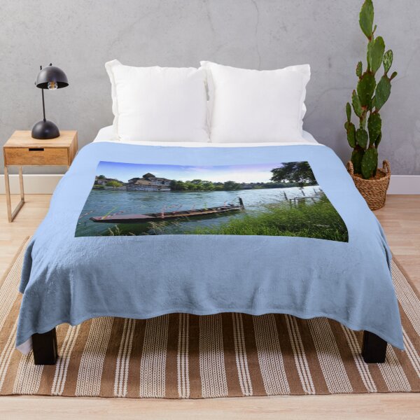 Item preview, Boat moored  on the Rhine River designed and sold by Shiva77.